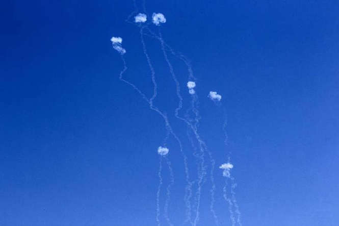 Image from: Israel's Iron Dome intercepts new missiles fired from Lebanon