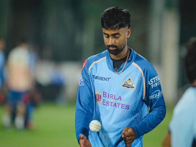 Image from: Hard work in domestic cricket paid off: 23-year-old Manav Suthar on India debut