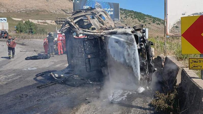 Image from: Israeli strike kills three Lebanese soldiers after ceasefire deal