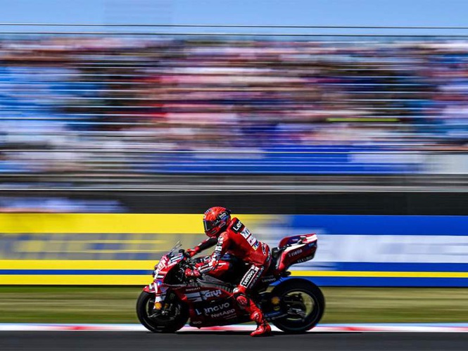 Image from: Marc Marquez edges Acosta to clinch Hungary MotoGP Pole after dramatic qualifying at Balaton Park