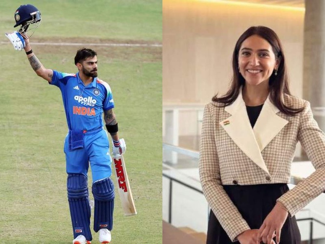 Image from: "Virat is a full Delhi boy, has a lot of aura..": Sports presenter Sahiba Bali
