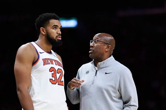 Image from: Knicks’ Mike Brown on Karl-Anthony Towns after season-long tensions disappear during NBA Finals run