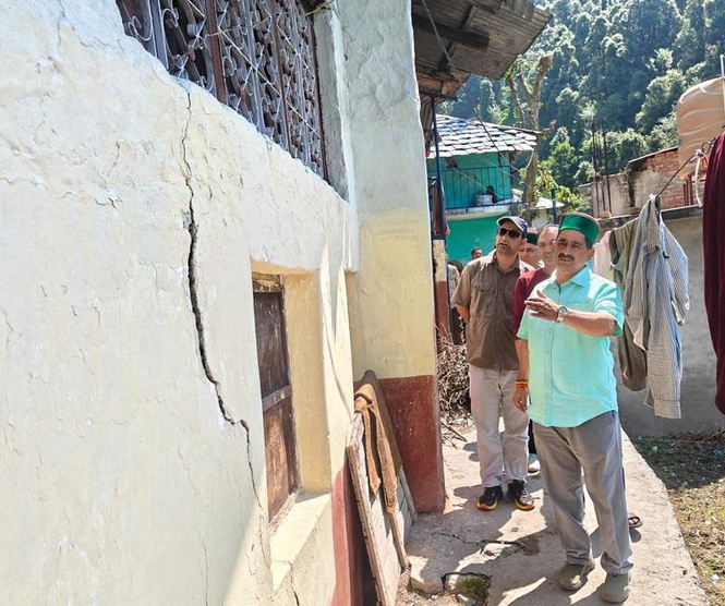 Image from: Shahpur MLA visits earthquake-hit villages