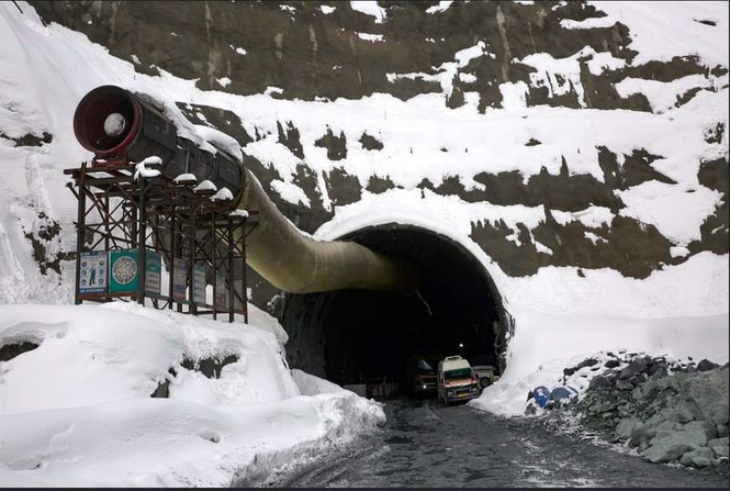 Image from: Zojila Tunnel set for June 9 breakthrough; how it will ensure all-weather Kashmir-Ladakh connectivity