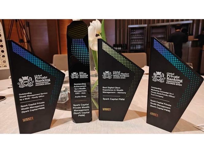 Image from: Spark Capital PWM Wins Three Global Private Banking Innovation Awards 2026; Arpita Vinay Named Asia’s Outstanding Wealth Management CEO