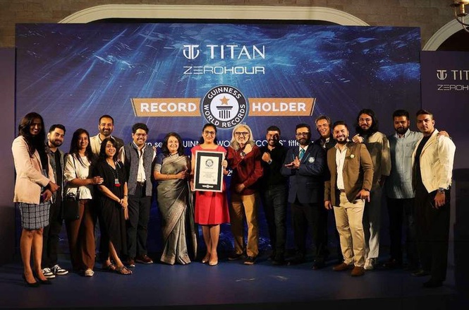 Image from: Titan Watches sets Guinness Book of World Records with Zero Hour 500M Professional Diver’s Automatic Watch