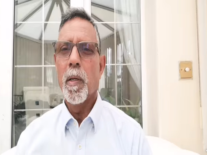 Image from: JKNIA Chairman Mahmood Kashmiri accuses Pakistan of militarisation, killings in PoJK