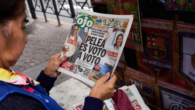 Image from: Leftist Roberto Sanchez takes lead in Peru's razor-thin presidential runoff