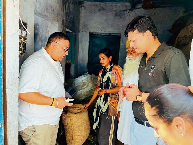 Image from: Ration depots inspected in Kot Khalsa area, probe ordered into complaints