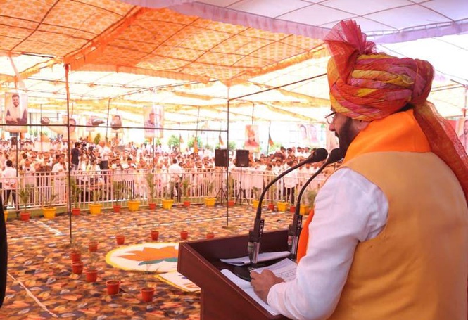 Image from: Use BJP office to address residents’ concerns, Haryana CM Saini tells party leaders