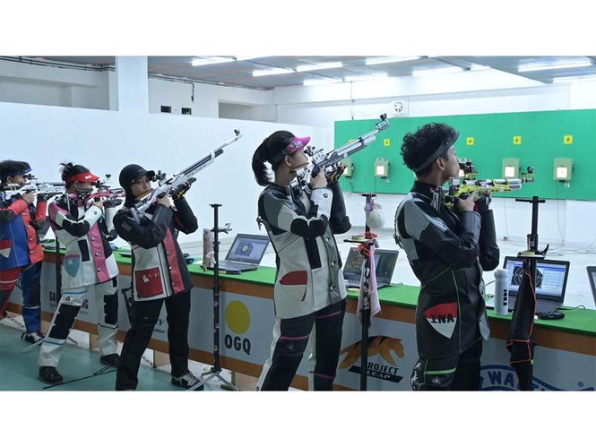 Image from: Indonesian shooting team completes 3-month high-performance training camp at Gagan Narang Sports Promotion Foundation centres