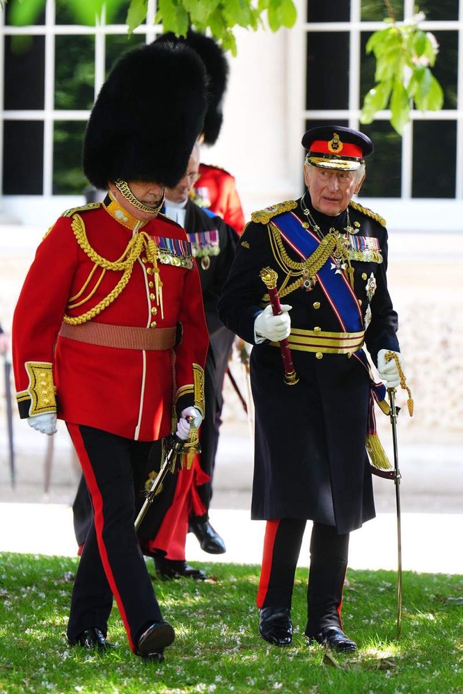 Image from: King Charles and Queen Camilla present new Colours at Buckingham Palace