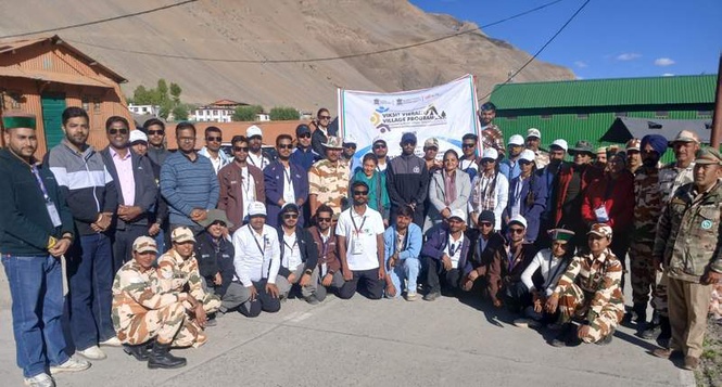 Image from: Youth from UP, Bihar explore border life in Kaza