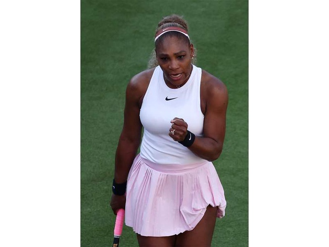 Image from: Serena Williams marks return with win at Queen's Club