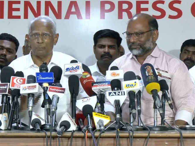 Image from: Ponnusamy, Kumbakonam Arasan back TVK government, criticise DMK and VCK leadership