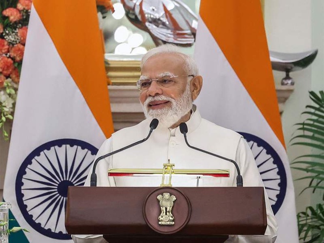 Image from: Gujarat CM pens heartfelt letter to PM Modi on completion of 12 years, hails him as 'son of Gujarat'