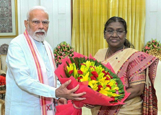 Image from: President Murmu writes to Modi: ’Your rule a glorious chapter in India’s democratic journey’