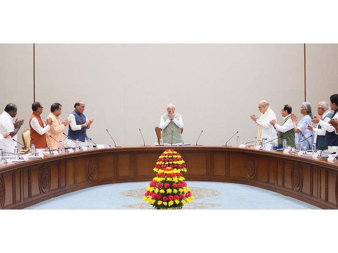 Image from: Union Cabinet passes resolution lauding PM Modi for becoming the longest-serving elected PM