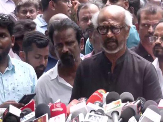 Image from: Rajinikanth pays last respects to Bharathiraja, calls him lifeline of South Indian cinema