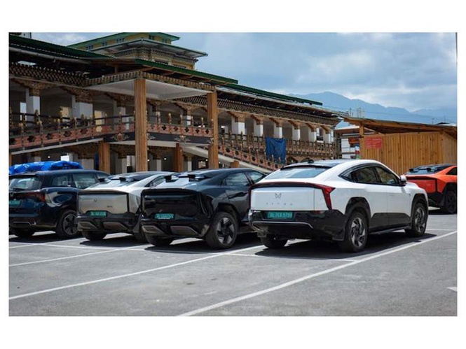 Image from: 91Wheels and Mahindra Electric Complete Record-setting Cross-border EV Expedition from India to Bhutan