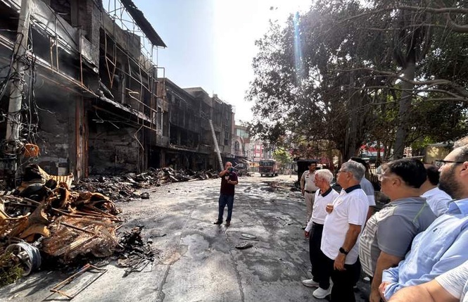 Image from: Grief hangs over Rohtak’s D-Park market a day after deadly blaze; silence replaces buzz