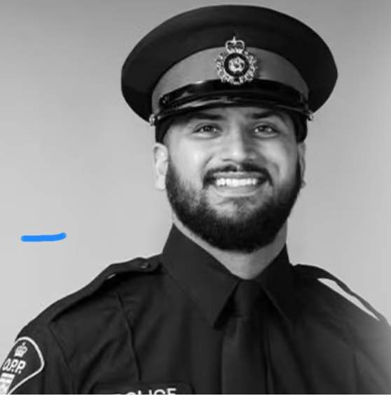 Image from: Punjab-origin cop Bali dies on duty in Canada