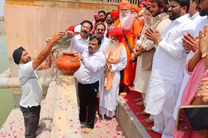 Image from: Rs 3.74-cr sarovar restoration project begins at Ram Tirath in Amritsar