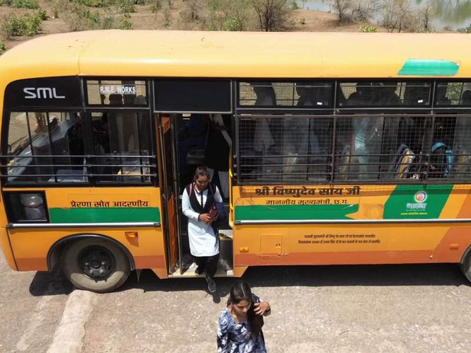 Image from: BJP MLAs' free bus service adding to 'Beti Bachao, Beti Padhao' campaign