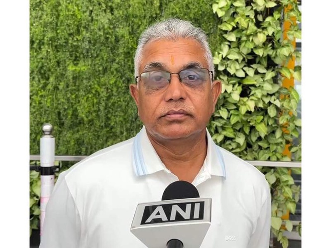 Image from: Congress is troubled, but people are happy over PM Modi's historic tenure: Dilip Ghosh