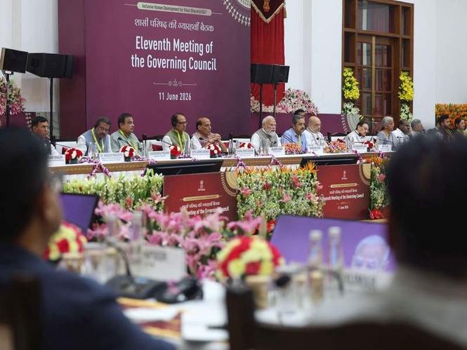 Image from: “Cooperation, dialogue, and sharing should guide interactions among the states”: PM Modi at NITI Aayog Governing Council meet