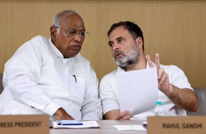 Image from: Congress chief Mallikarjun Kharge, 3 others elected to Rajya Sabha from Karnataka