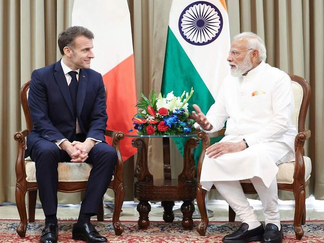 Image from: India "top priority" for France ahead of G7 Summit, focus on West Asia and strategic defence ties