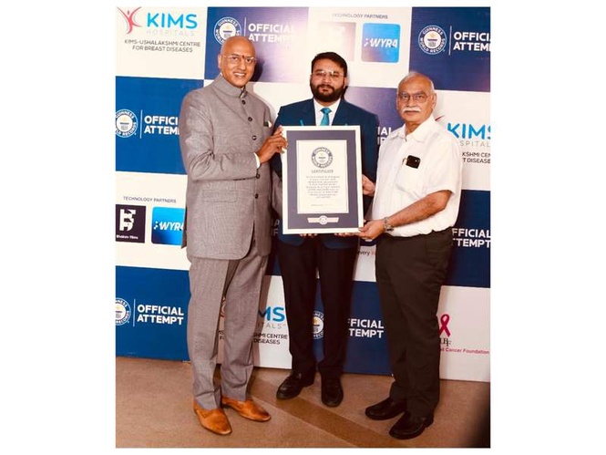 Image from: Tech alone can't save lives, knowledge, early detection do: Dr Raghu Ram achieves 3rd Guinness World Records title in 15 months
