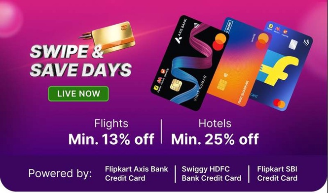 Image from: Swipe, Save, Travel: Cleartrip Rolls Out Exciting Offers Across Flights, Hotels, Buses and Trains