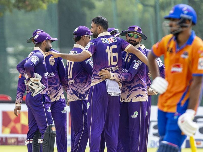 Image from: Royal Nimar Eagles survive late scare to seal three-wicket win over Rewa Jaguars in Madhya Pradesh League T20 Scindia Cup