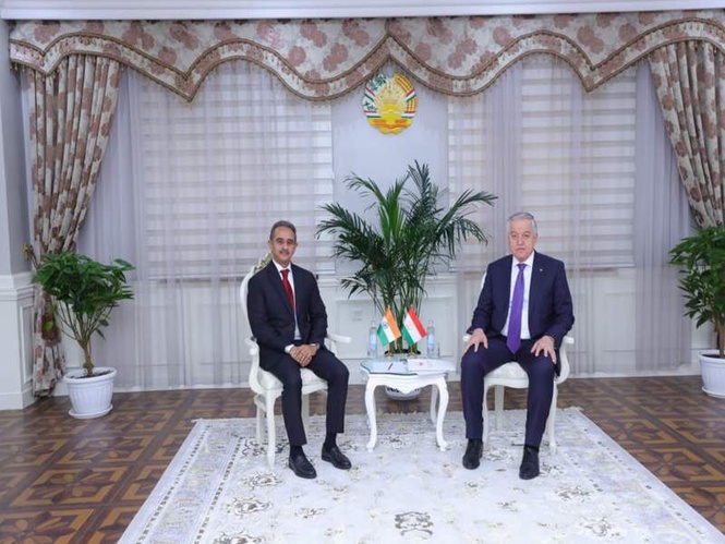 Image from: India and Tajikistan reaffirm strategic partnership during MoS Kirti Vardhan Singh’s visit to Dushanbe