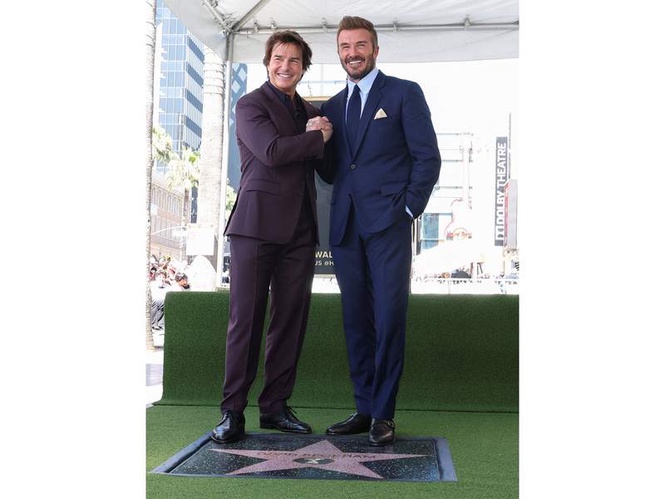 Image from: David Beckham receives Hollywood Walk of Fame star, Tom Cruise attends ceremony