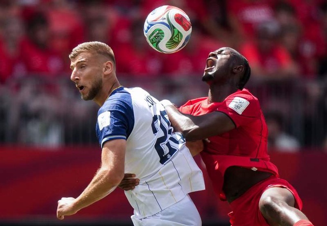 Image from: Co-hosts Canada pick up first men's World Cup point against Bosnians