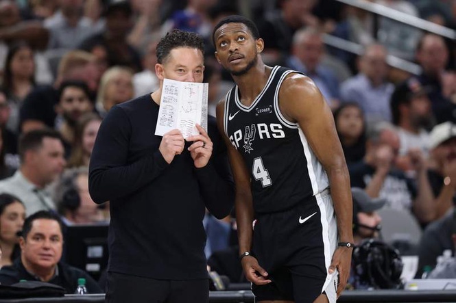 Image from: Mitch Johnson makes fearless De’Aaron Fox promise before Spurs Game 5