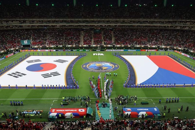 Image from: FIFA explains empty seats at World Cup game