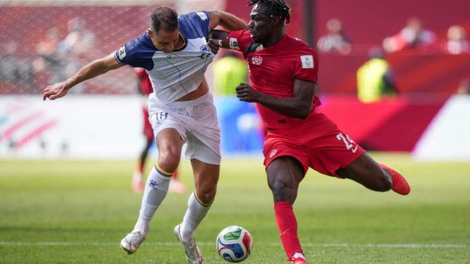 Image from: World Cup 2026: Co-host Canada draws with Bosnia in Group B opener