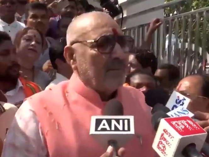 Image from: "Ambedkar is a source of inspiration for entire society": Giriraj Singh in Raipur