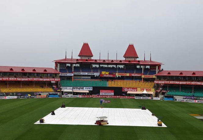Image from: Rain delays India vs Afghanistan ODI in Dharamsala; toss postponed amid persistent showers