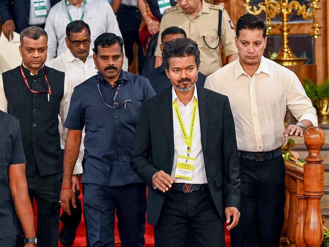 Image from: Tamil Nadu CM Vijay seeks second AIIMS, NEET exemption and release of education funds at NITI Aayog meet