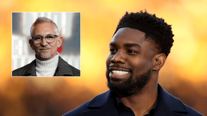 Image from: Micah Richards takes swipe at Gary Lineker during BBC's first World Cup game