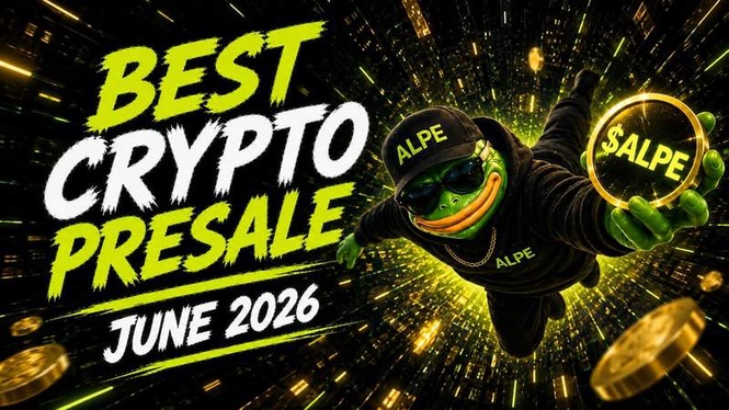 Image from: Best Crypto Presale June 2026: AlphaPepe Buyers Rush Stage 17 Before First CEX Reveal Drops