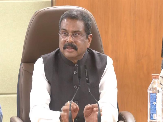 Image from: Union Education Minister Dharmendra Pradhan attends 'Pragati Path Yatra' in Bhopal