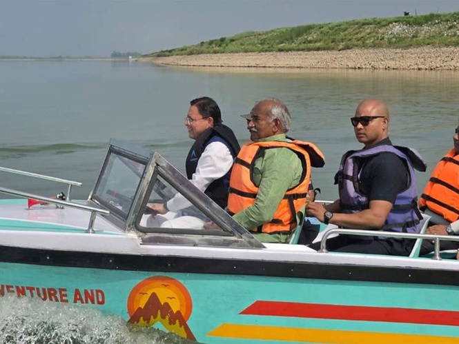Image from: CM Dhami inspects arrangements for International Kayaking and Canoeing C'ship in Udham Singh Nagar