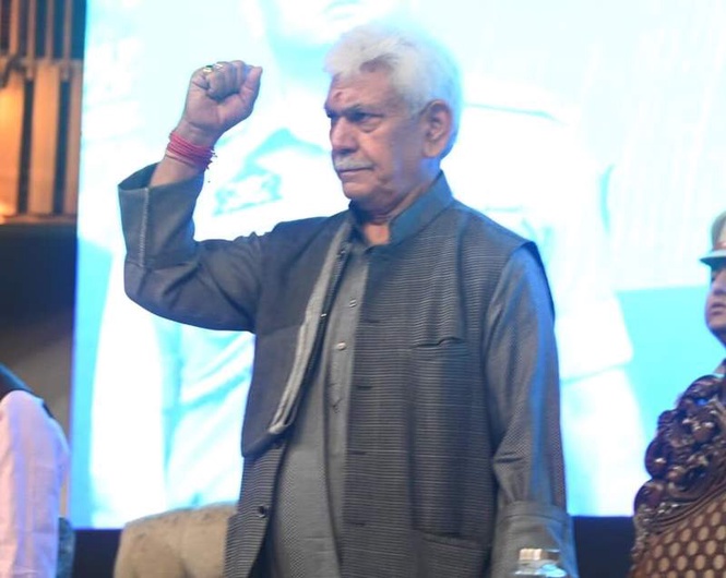 Image from: LG Sinha urges Kashmiri Pandits to set up industries in JK