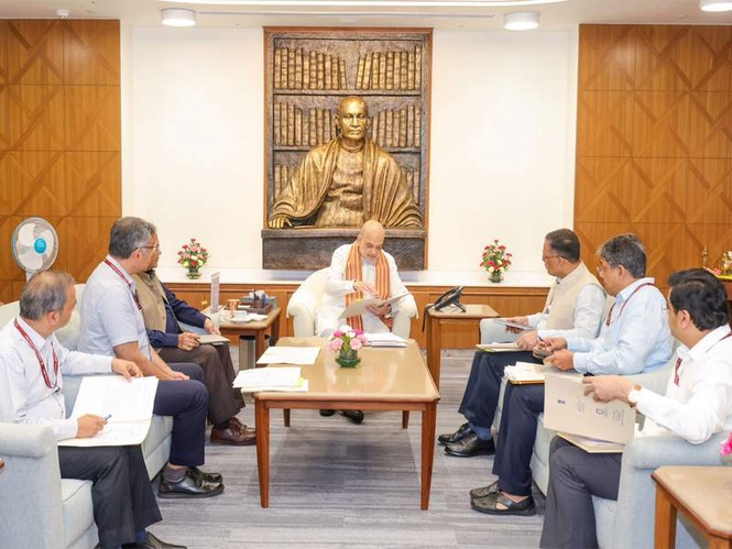 Image from: Amit Shah chairs meeting of MHA officials to ensure proper facilitation of HLCDC